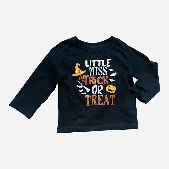 Garanimals Other - Baby Girls Little Miss Trick Or Treat Halloween LS Graphic Tee Shirt - Sz 18 mo